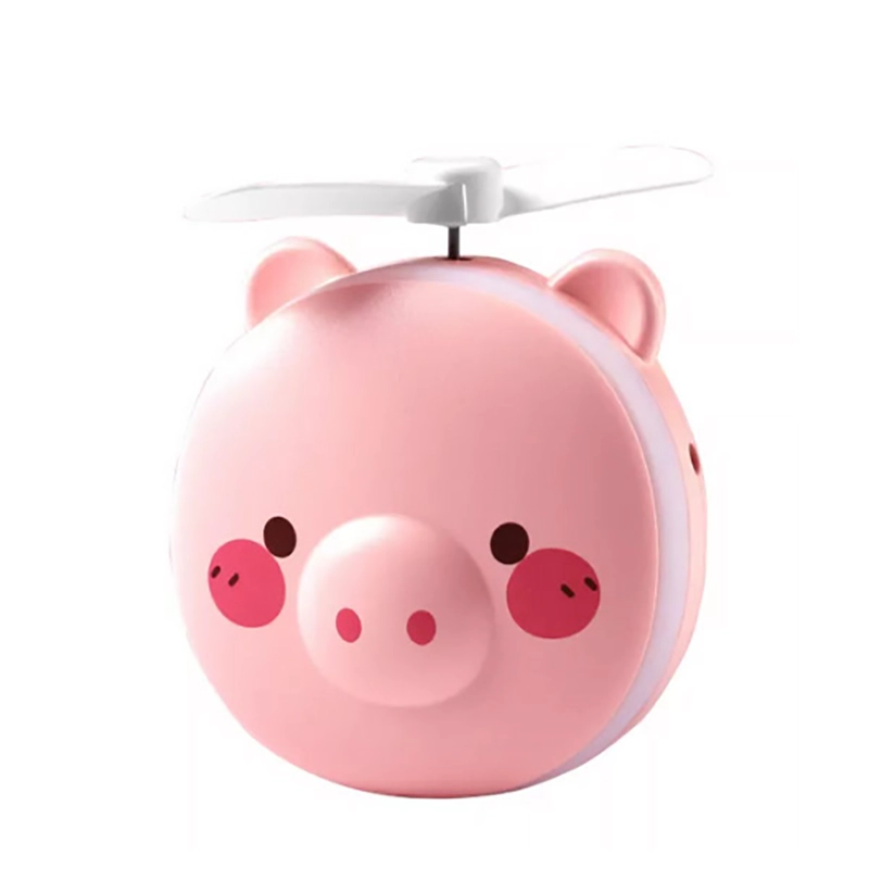 پنکه شارژی MINI FAN LED (قابل حمل) 3 کاره طرح خوک